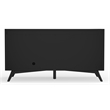 Pemberly Row Small Wood TV Console in Black Finish