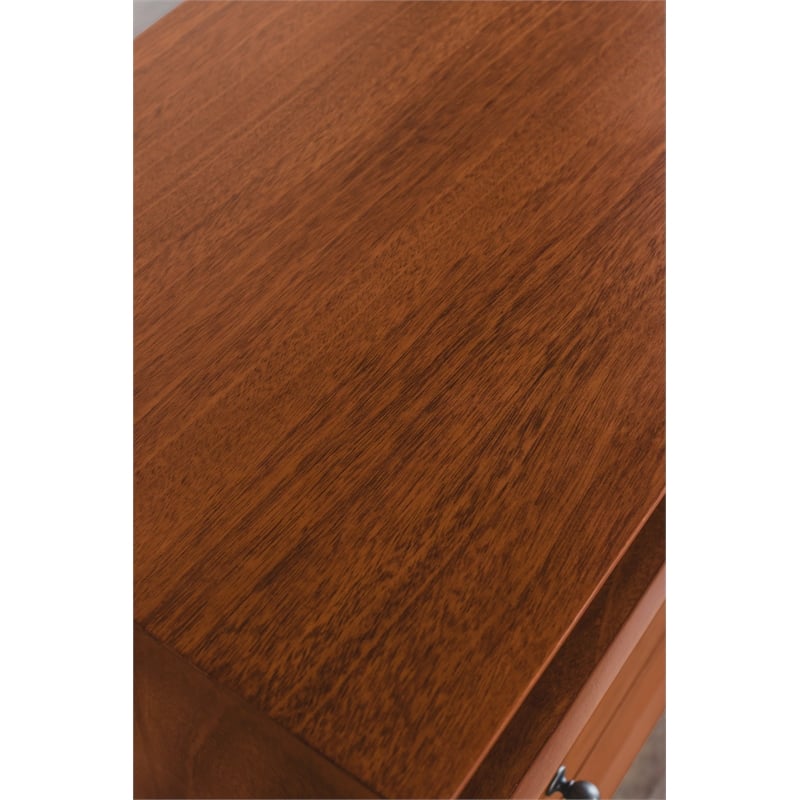 Pemberly Row Large 2-Drawer Wood Nightstand in Acorn Finish