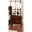 Pemberly Row 2-Drawer Nightstand Wood in Cappuccino Brown