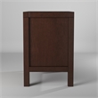 Pemberly Row 2-Drawer Nightstand Wood in Cappuccino Brown