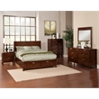 Pemberly Row 6-Drawer Chest Wood in Cappuccino Brown Finish
