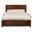 Pemberly Row Full Size Storage Bed with 2 Drawers in Cappuccino Finish