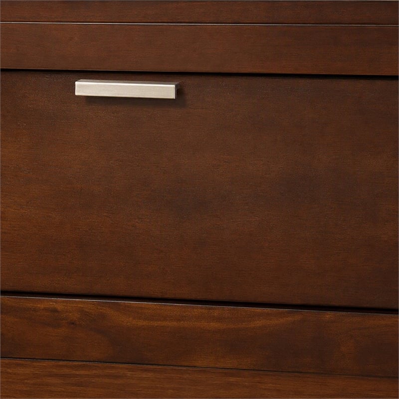 Pemberly Row Full Size Storage Bed with 2 Drawers in Cappuccino Finish