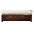 Pemberly Row California King Storage Bed with 2 Drawers in Cappuccino Finish