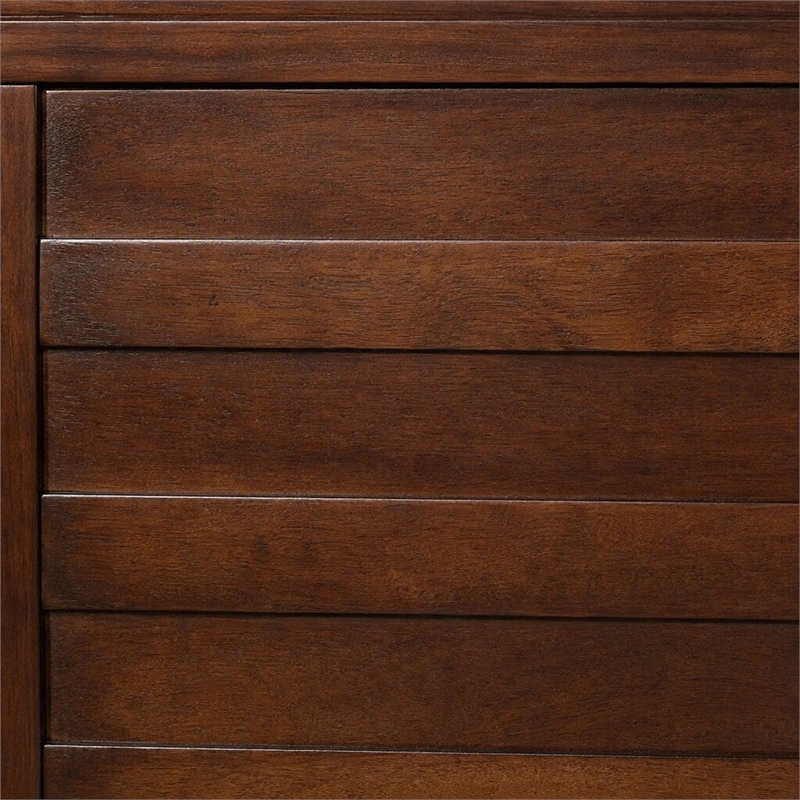 Pemberly Row California King Storage Bed with 2 Drawers in Cappuccino Finish