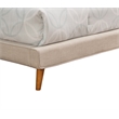 Pemberly Row Upholstered Full Platform Bed in Light Gray Linen