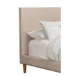 Pemberly Row Upholstered Full Platform Bed in Light Gray Linen