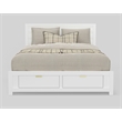 Pemberly Row White California King Storage Bed with Drawers