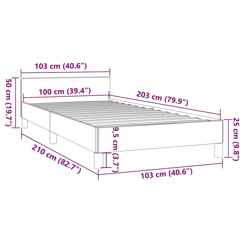 Pemberly Row Twin XL Bed Frame with Headboard in Dark Gray Velvet