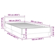 Pemberly Row Twin XL Bed Frame with Headboard in Dark Gray Velvet