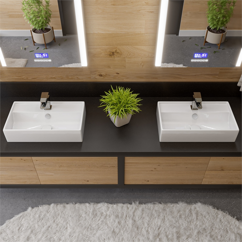 Pemberly Row Ceramic Mushroom Top Pop-Up Drain for Sinks with Overflow