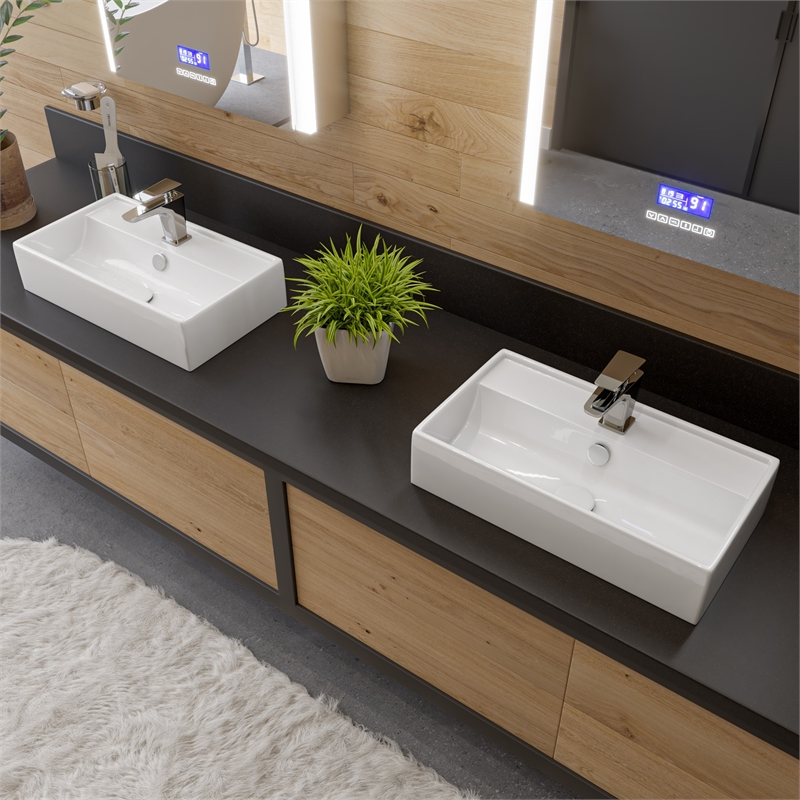 Pemberly Row Ceramic Mushroom Top Pop-Up Drain for Sinks with Overflow