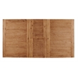 Pemberly Row Wood Extension Dining Table in Antique Natural (Brown)