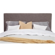 Pemberly Row California King Upholstered Platform Bed in Dark Gray