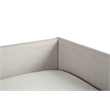 Pemberly Row Twin Size Upholstered Day Bed in Dark Gray Linen