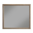 Pemberly Row Mahogany Wood Bedroom Dresser Mirror in Antique Gray