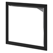Pemberly Row Mid Century Modern Wood Dresser Mirror in Black