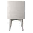 Pemberly Row Mid Century Modern Wood 2 Drawer Nightstand in Gray