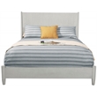 Pemberly Row Mid Century Modern Wood Full Size Panel Bed in Gray