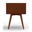 Pemberly Row 2 Drawer Small Wood Nightstand in Acorn & White