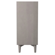Pemberly Row Mid Century Modern 4 Drawer Accent Chest in Gray