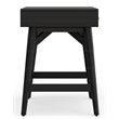 Pemberly Row Wood Bedroom Vanity with Flip Top Mirror in Black