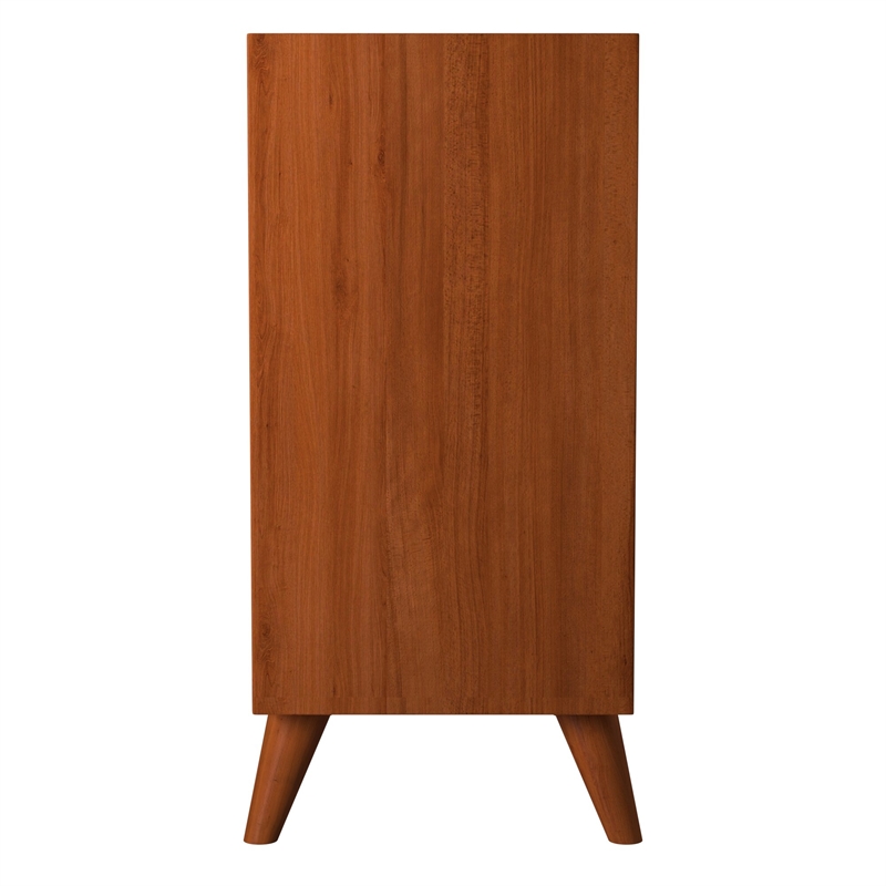 Pemberly Row 3 Drawer Two Tone Small Chest in Acorn (Brown) and White