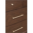Pemberly Row Mid Century Wood 7 Drawer Dresser in Walnut (Brown)