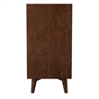 Pemberly Row Mid Century Wood 3 Drawer Accent Chest in Walnut (Brown)