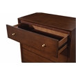 Pemberly Row Mid Century Wood 3 Drawer Accent Chest in Walnut (Brown)