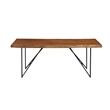 Pemberly Row Solid Wood Dining Table in Light Walnut (Brown)