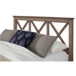 Pemberly Row Full Size Wood Headboard Only in French Truffle