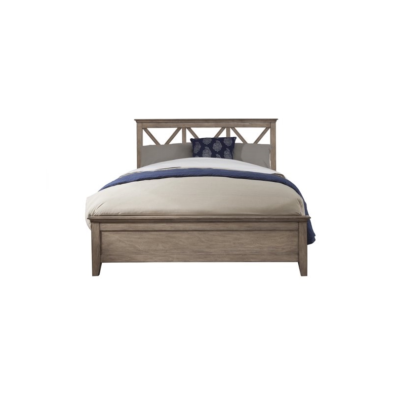 Pemberly Row Full Size Wood Headboard Only in French Truffle
