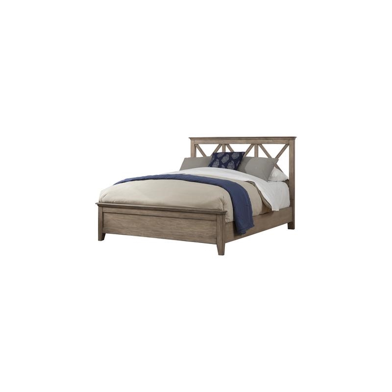 Pemberly Row Full Size Wood Headboard Only in French Truffle