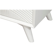 Pemberly Row 2 Drawer Mahogany Wood Nightstand in Classic White