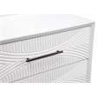 Pemberly Row 2 Drawer Mahogany Wood Nightstand in Classic White