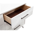 Pemberly Row 2 Drawer Mahogany Wood Nightstand in Classic White