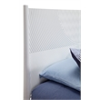 Pemberly Row California King Mahogany Wood Panel Bed in Classic White