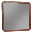 Pemberly Row Wood Bedroom Dresser Mirror in Dark Walnut (Brown)
