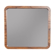 Pemberly Row Wood Bedroom Dresser Mirror in Dark Walnut (Brown)