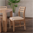 Pemberly Row Set of 2 Dining Side Chairs in Weathered Natural (Brown)