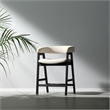 Pemberly Row Wood Counter Height Chairs Set of 2 in Vintage Black