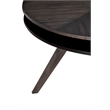 Pemberly Row Round Wood Dining Table in Dark Tobacco (Brown)