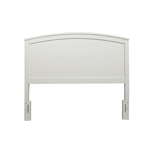 Pemberly Row Standard King Mahogany Wood Headboard Only in Antique White