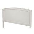 Pemberly Row Standard King Mahogany Wood Headboard Only in Antique White