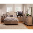 Pemberly Row Mahogany Wood Dresser Mirror in French Truffle (Brown)