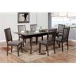 Pemberly Row Rectangular Wood Dining Table in Dark Tobacco (Brown)