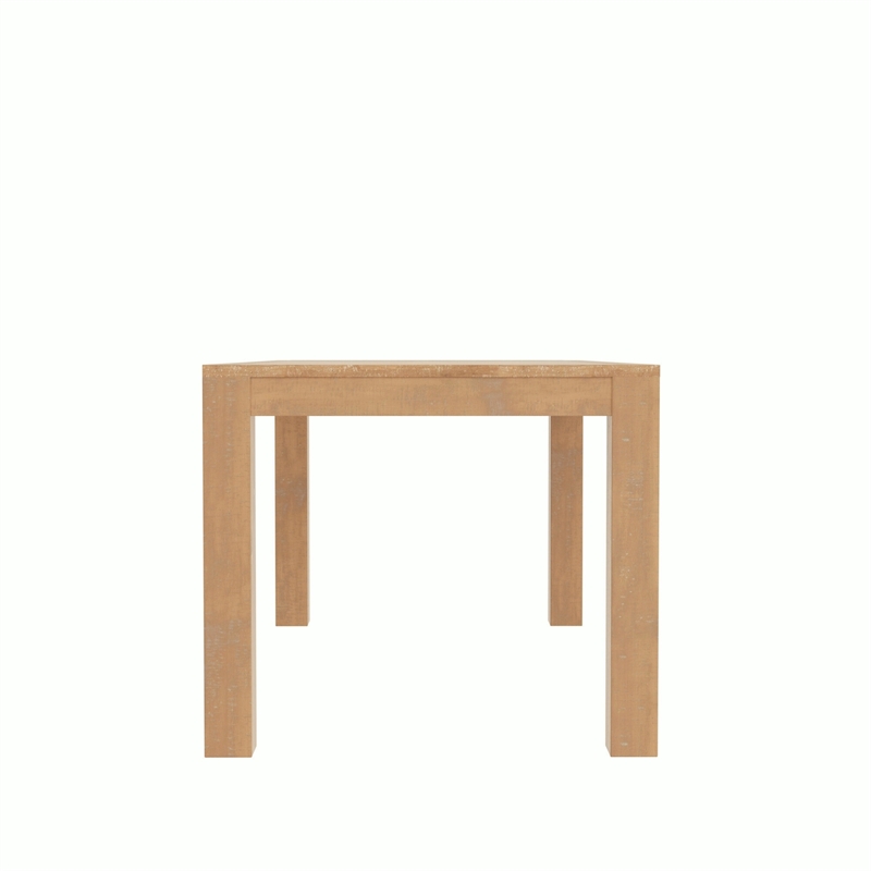 Pemberly Row Wood Fixed Top Dining Table in Weathered Natural (Brown)