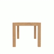 Pemberly Row Wood Fixed Top Dining Table in Weathered Natural (Brown)