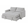 Pemberly Row 71 in. W Convertible Sleeper Sofa Bed in Light Gray
